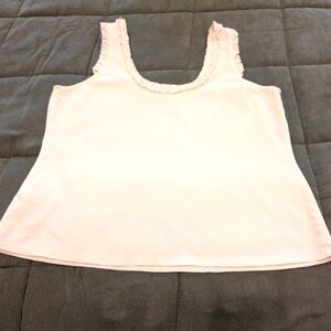 Tank top, size L (fits like med). White